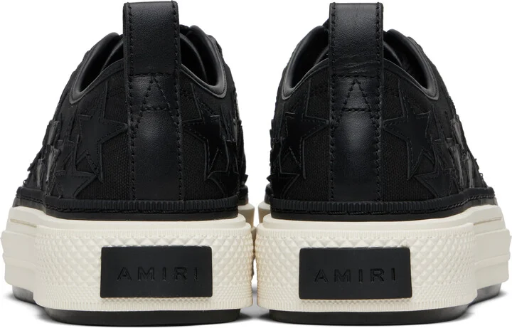 AMIRI Black Stars Court Low Sneakers - Image 2