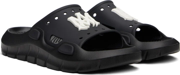 AMIRI Black Sunday Pool Slides - Image 4