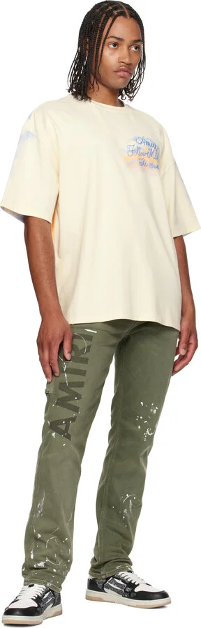 AMIRI Black & White Bandana Skel Top Low Sneakers - Image 5
