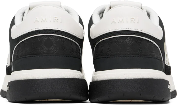 AMIRI Black & White Classic Low Sneakers - Image 2