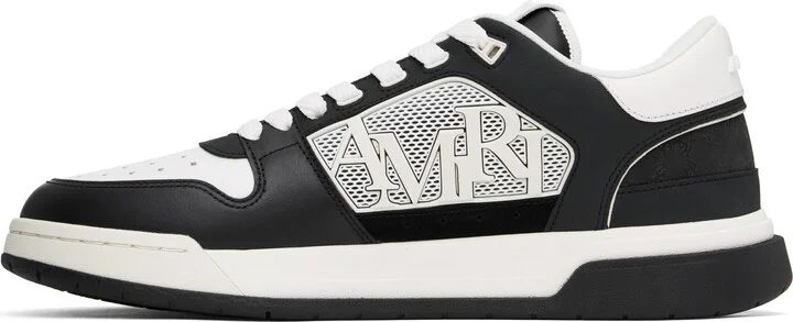 AMIRI Black & White Classic Low Sneakers - Image 3