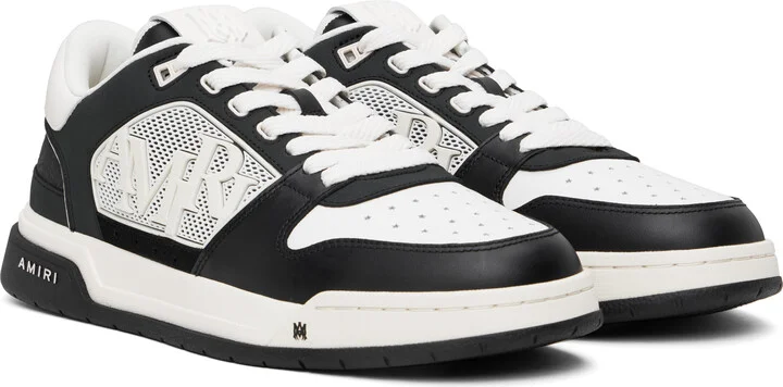 AMIRI Black & White Classic Low Sneakers - Image 4