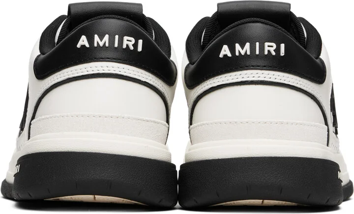 AMIRI Black & White Classic Low Sneakers - Image 2