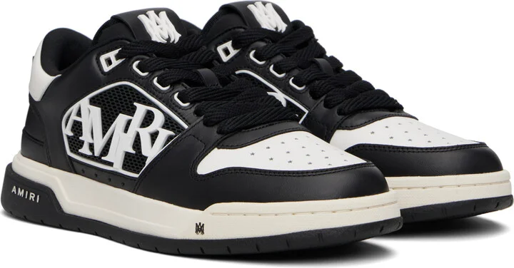 AMIRI Black & White Classic Low Sneakers - Image 4