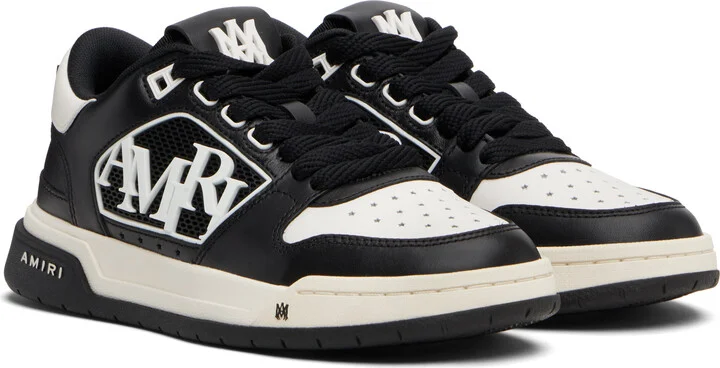AMIRI Black & White Classic Low Sneakers - Image 4
