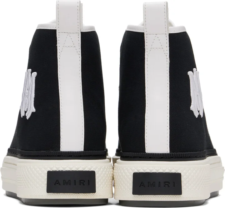 AMIRI Black & White MA Court Hi Sneakers - Image 2