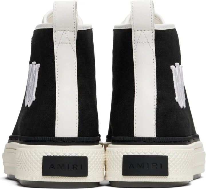 AMIRI Black & White MA Court Hi Sneakers - Image 2