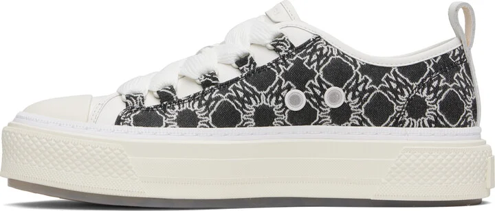 AMIRI Black & White MA Quad Court Low Sneakers - Image 3