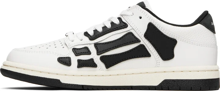 AMIRI Black & White Skel-Top Low Sneakers - Image 3