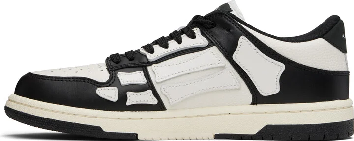 AMIRI Black & White Skel Top Low Sneakers - Image 3