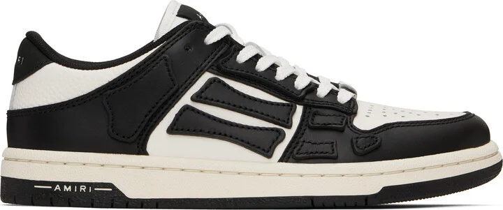 AMIRI Black & White Skel-Top Low Sneakers
