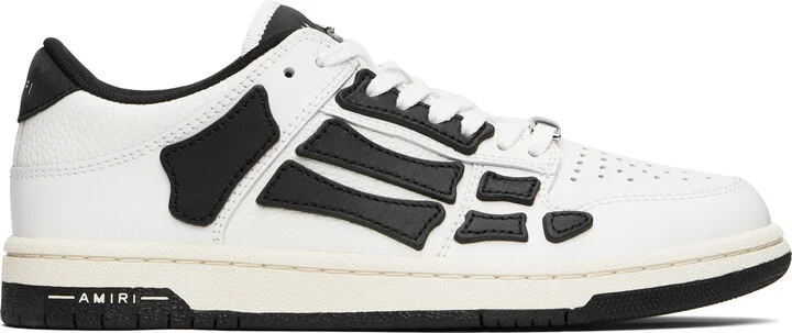 AMIRI Black & White Skel-Top Low Sneakers