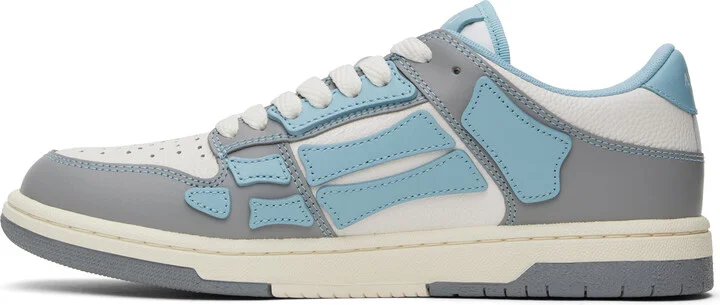 AMIRI Blue & Gray Varsity Skel Top Low Sneakers - Image 3