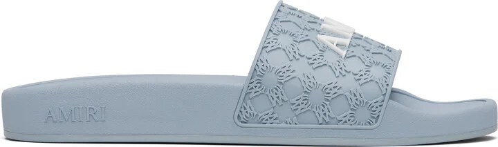 AMIRI Blue MA Quad Pool Slides