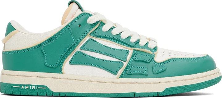AMIRI Blue & White Collegiate Skel Top Low Sneakers