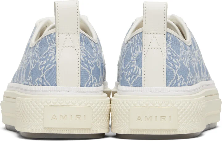 AMIRI Blue & White MA Quad Court Low Sneakers - Image 2