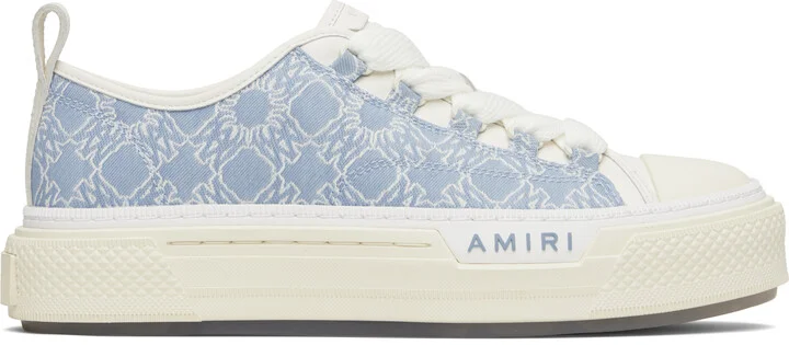 AMIRI Blue & White MA Quad Court Low Sneakers