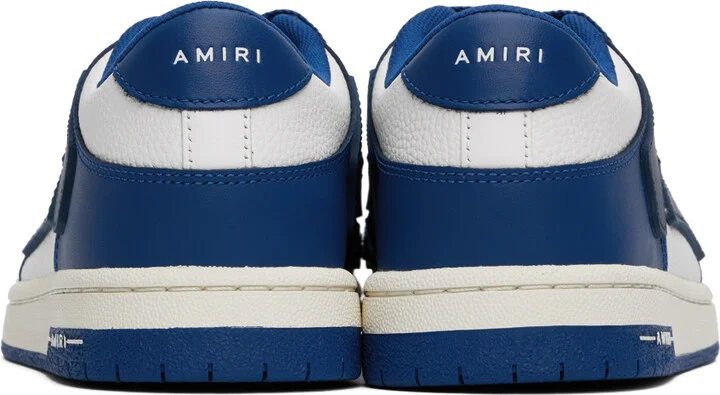 AMIRI Blue & White Skel Top Low Sneakers - Image 2