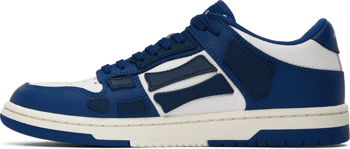 AMIRI Blue & White Skel Top Low Sneakers - Image 3