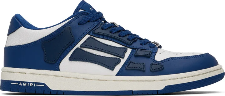 AMIRI Blue & White Skel Top Low Sneakers