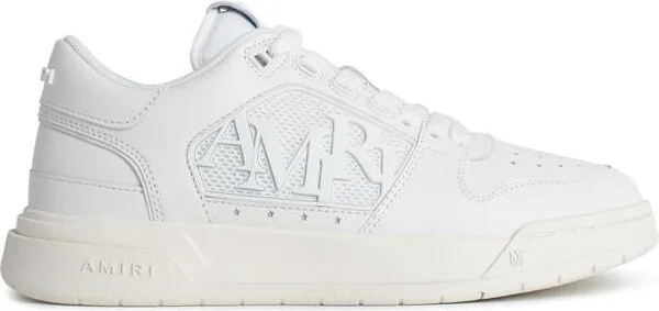Amiri 'Classic Low' White Leather Blend Sneakers