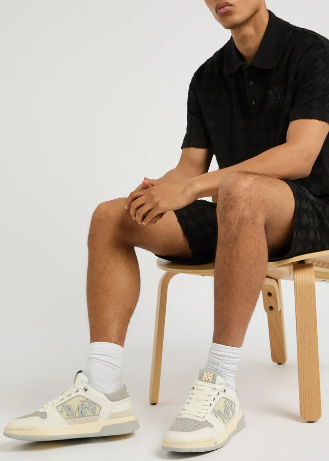 Amiri Classic Panelled Grained Leather Sneakers - Image 5