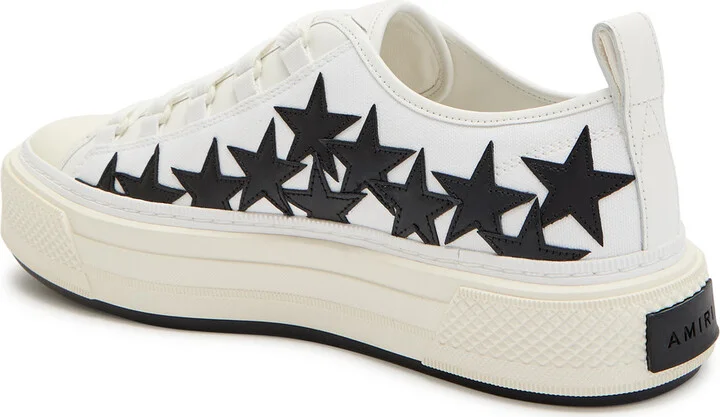 Amiri Court Low Appliquéd Leather Sneakers - Image 2