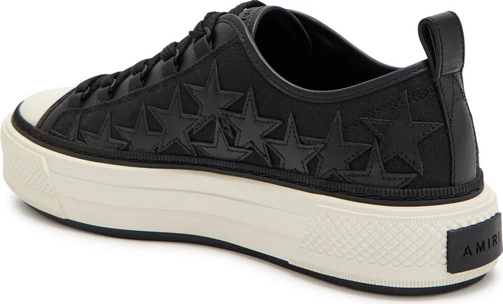 Amiri Court Low Appliquéd Leather Sneakers - Image 2