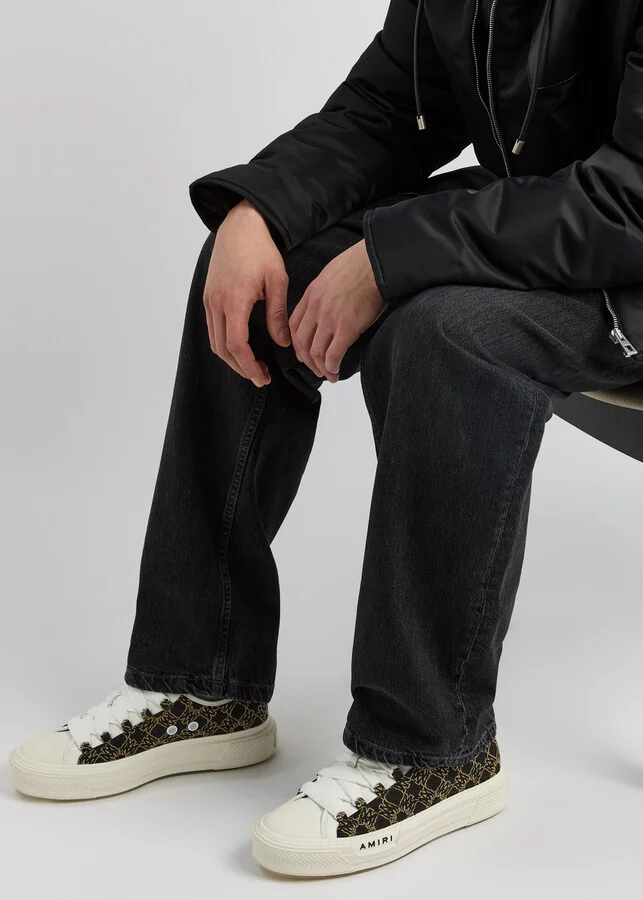 Amiri Court Panelled Leather Sneakers - Image 5