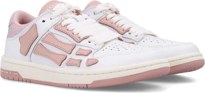Amiri Crystal Satin Skel Top Low Woman'S Sneakers - Image 2
