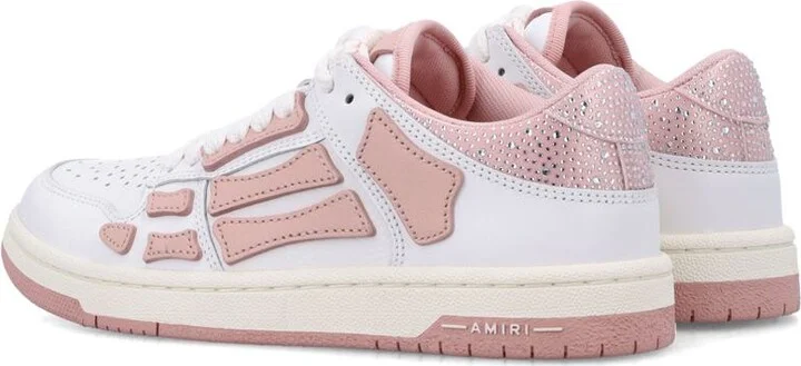 Amiri Crystal Satin Skel Top Low Woman'S Sneakers - Image 4
