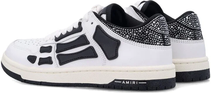 Amiri Crystal Satin Skel Top Low Woman'S Sneakers - Image 4