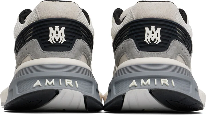 AMIRI Gray & Beige MA Runner Sneakers - Image 2