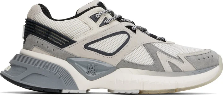 AMIRI Gray & Beige MA Runner Sneakers
