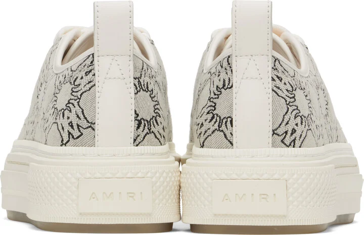 AMIRI Gray MA Quad Jacquard Court Low Sneakers - Image 2