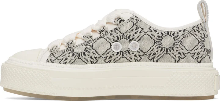AMIRI Gray MA Quad Jacquard Court Low Sneakers - Image 3
