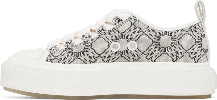 AMIRI Gray MA Quad Jacquard Court Low Sneakers - Image 3
