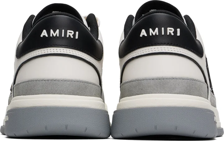 AMIRI Gray & White Classic Low Sneakers - Image 2