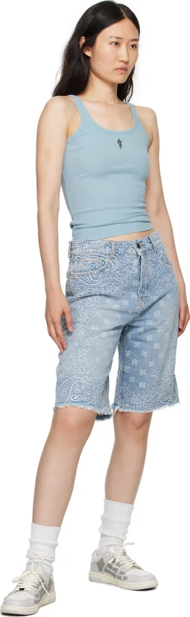 AMIRI Gray & White Skel Top Low Sneakers - Image 5