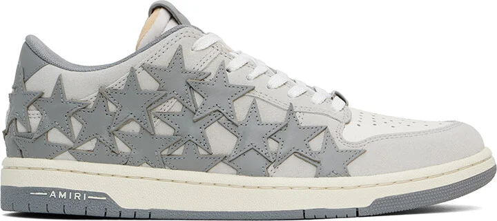 AMIRI Gray & White Stars Low Sneakers