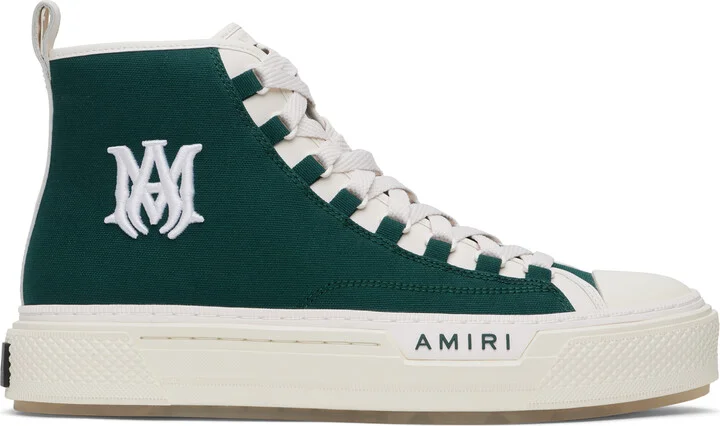 AMIRI Green 'MA' Court Hi Sneakers