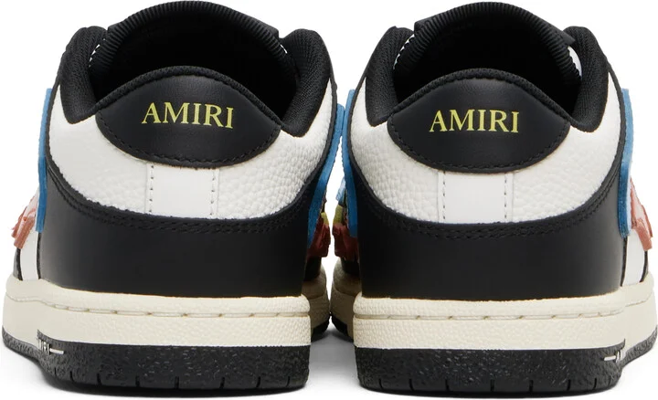 AMIRI Kids Black & Multicolor Skel Top Low Sneakers - Image 2