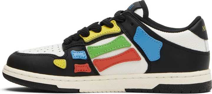 AMIRI Kids Black & Multicolor Skel Top Low Sneakers - Image 3