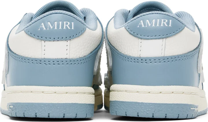 AMIRI Kids Blue & White Skel-Top Low Sneakers - Image 2