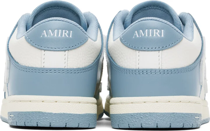 AMIRI Kids Blue & White Skel-Top Low Sneakers - Image 2