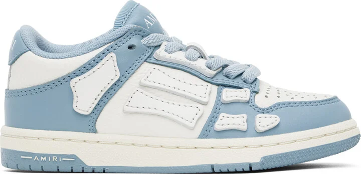 AMIRI Kids Blue & White Skel-Top Low Sneakers