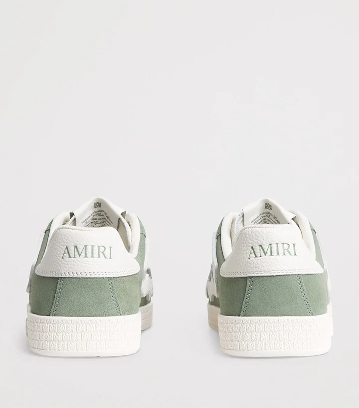 Amiri Leather Pacific Bones Sneakers - Image 4