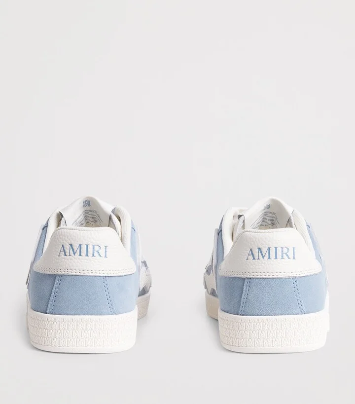 Amiri Leather Pacific Bones Sneakers - Image 4