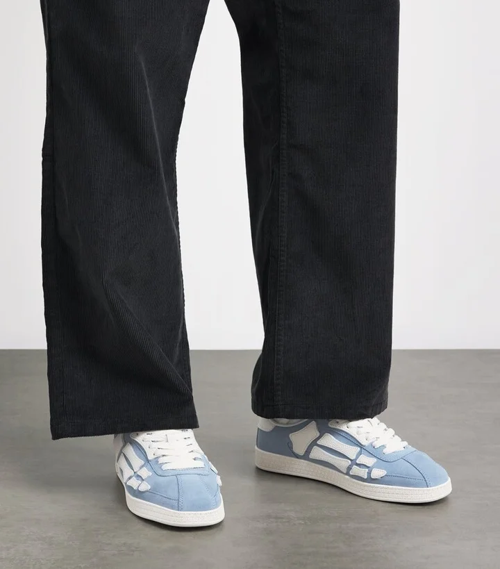 Amiri Leather Pacific Bones Sneakers - Image 5