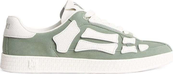 Amiri Leather Pacific Bones Sneakers